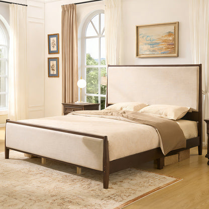Slumber Tall Solid Wood Bed Frame CK Dark Walnut Bed