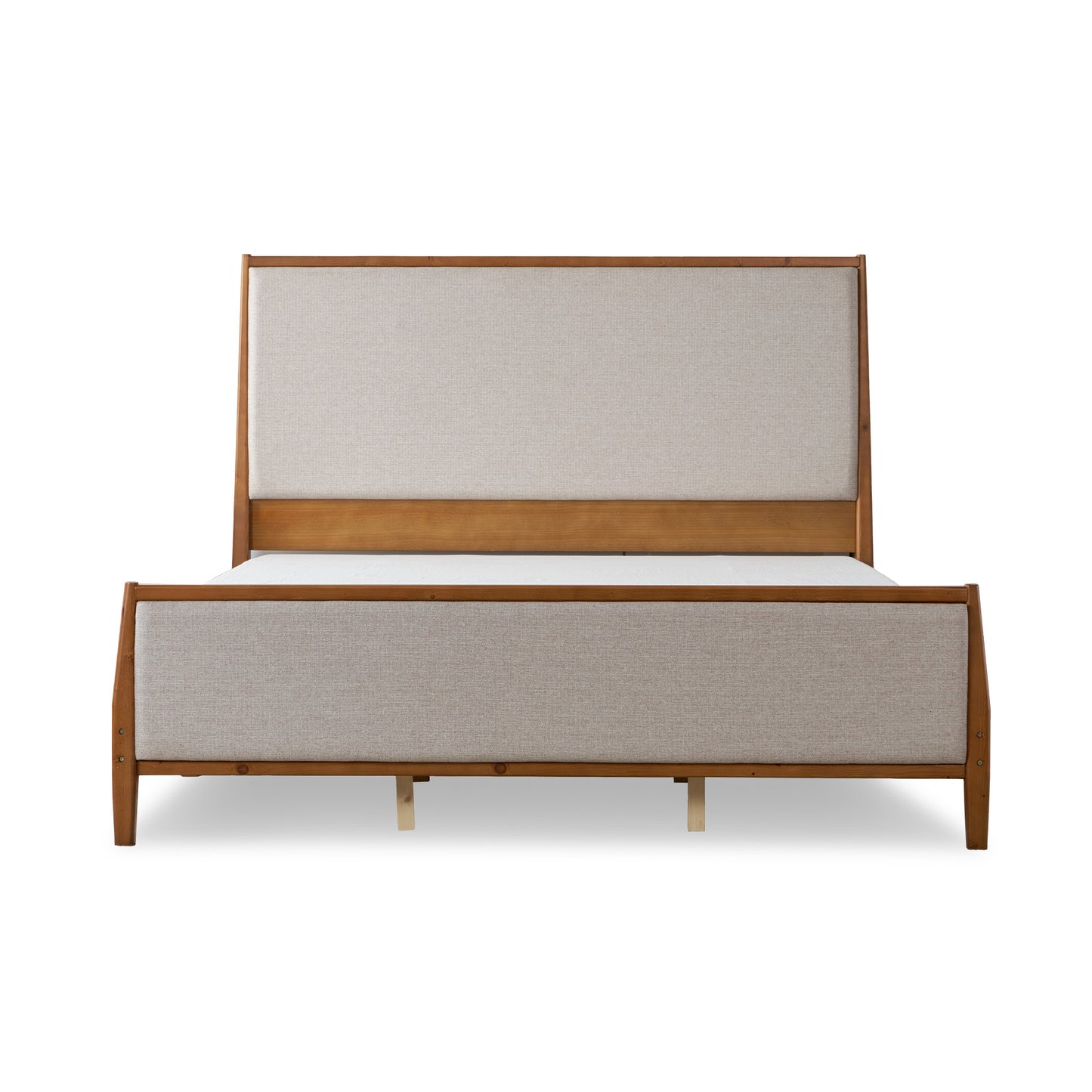 Slumber Tall Solid Wood Bed Frame Queen Walnut Bed
