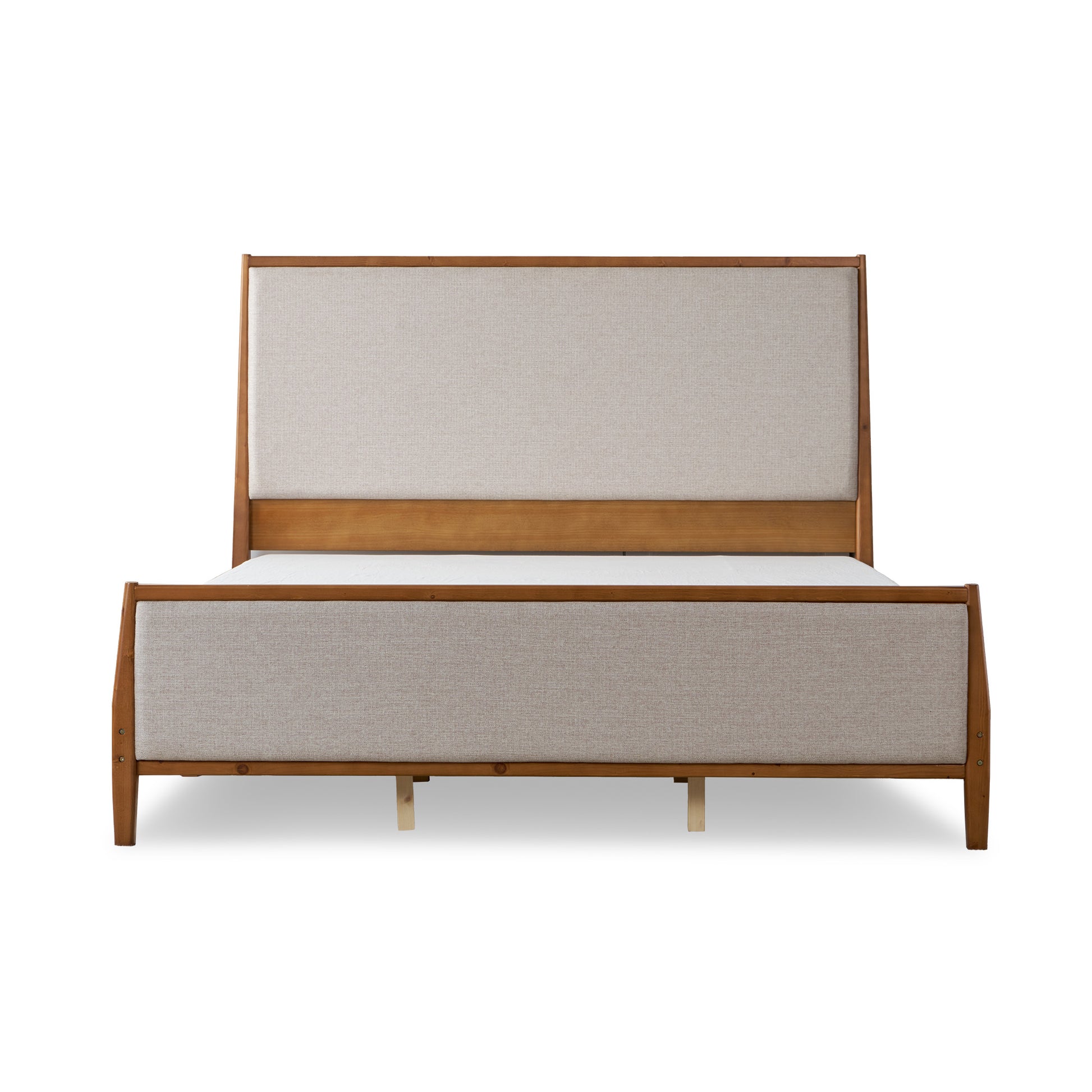 Slumber Tall Solid Wood Bed Frame Queen Walnut Bed