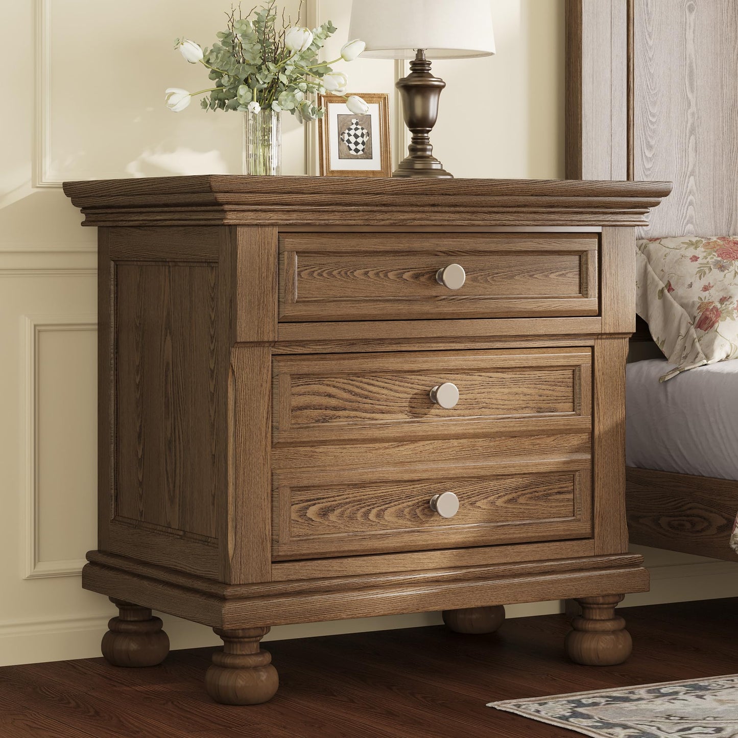 Bobbin Solid Wood Bedroom Set Amerlife 