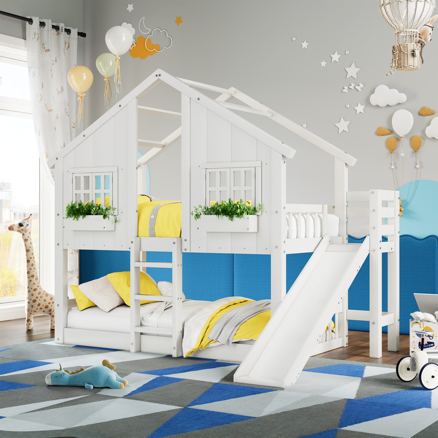 Cabin Bed Frame - White