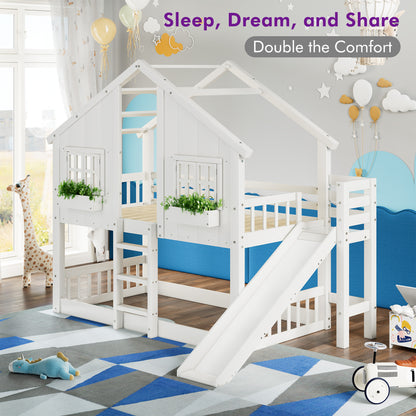 Cabin Bed Frame - White