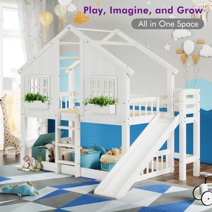 Cabin Bed Frame - White