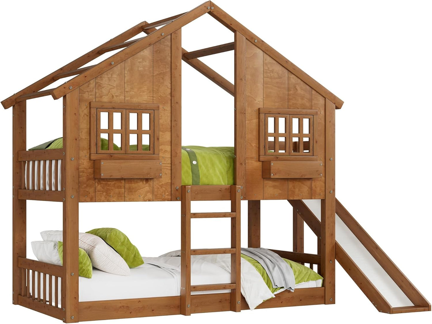 Cabin Bed Frame - Natural Wood