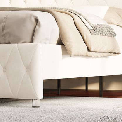 Hues LED Bed Frame-F-CREAM
