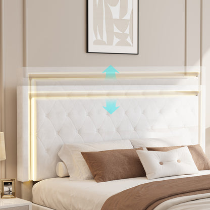 Hues LED Bed Frame-F-WHITE