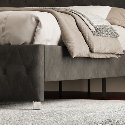 Hues LED Bed Frame-T-BLACK