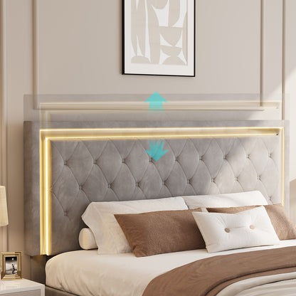 Hues LED Bed Frame-T-GREY