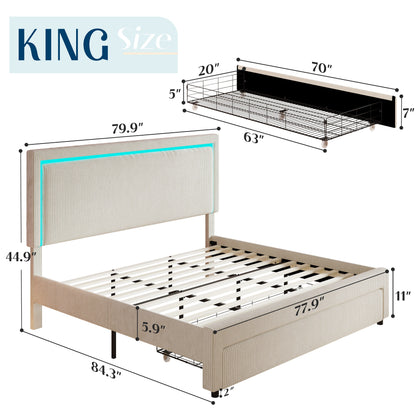 Langley King Storage Bed