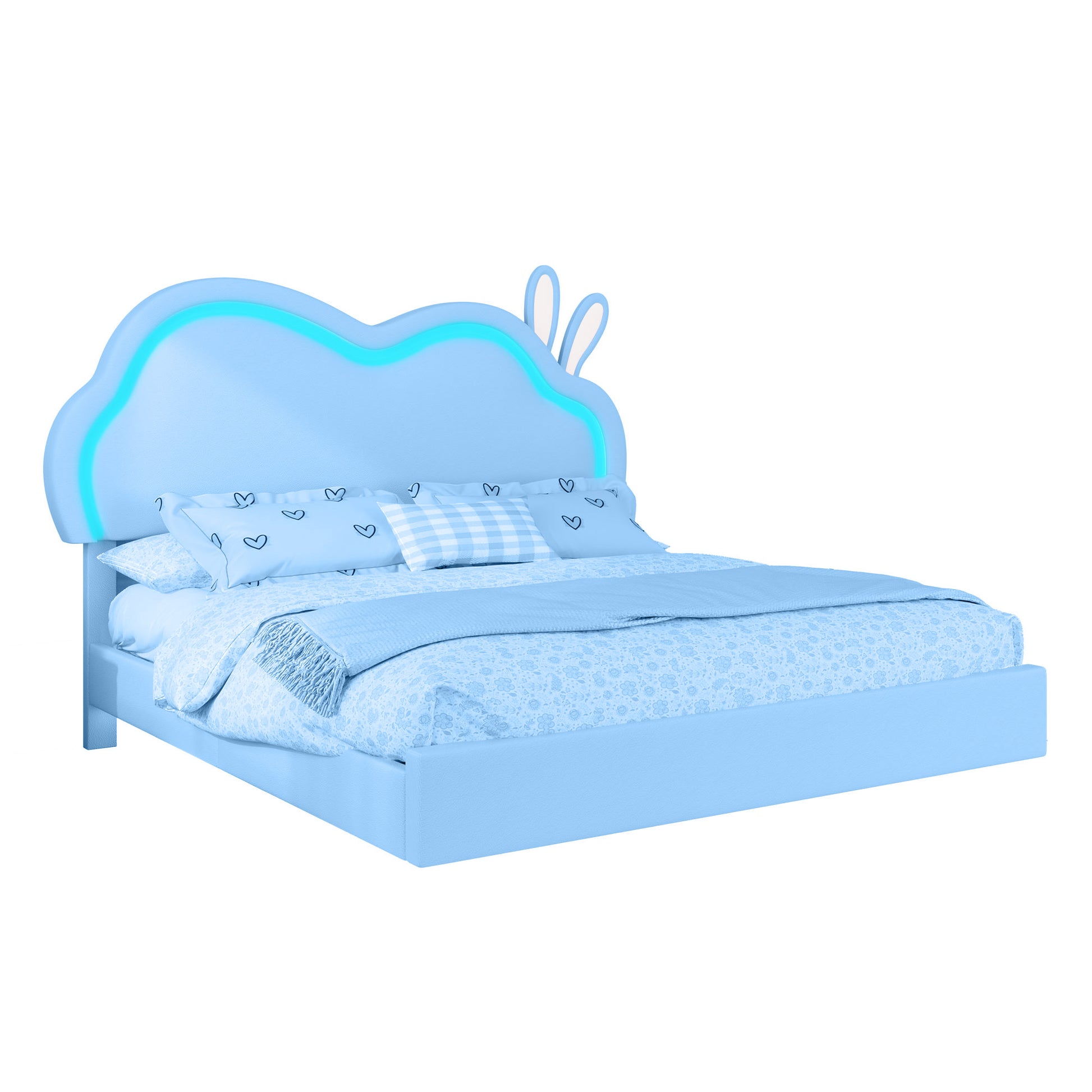 Luna Floating Cloud Bed Amerlife Blue / Full