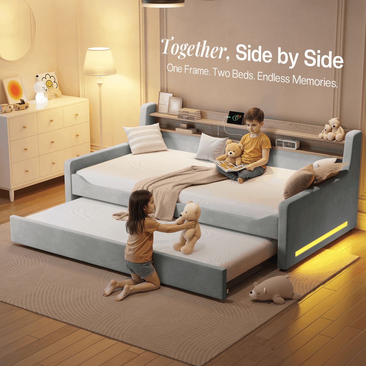 Bouff Bed Frame - Gray
