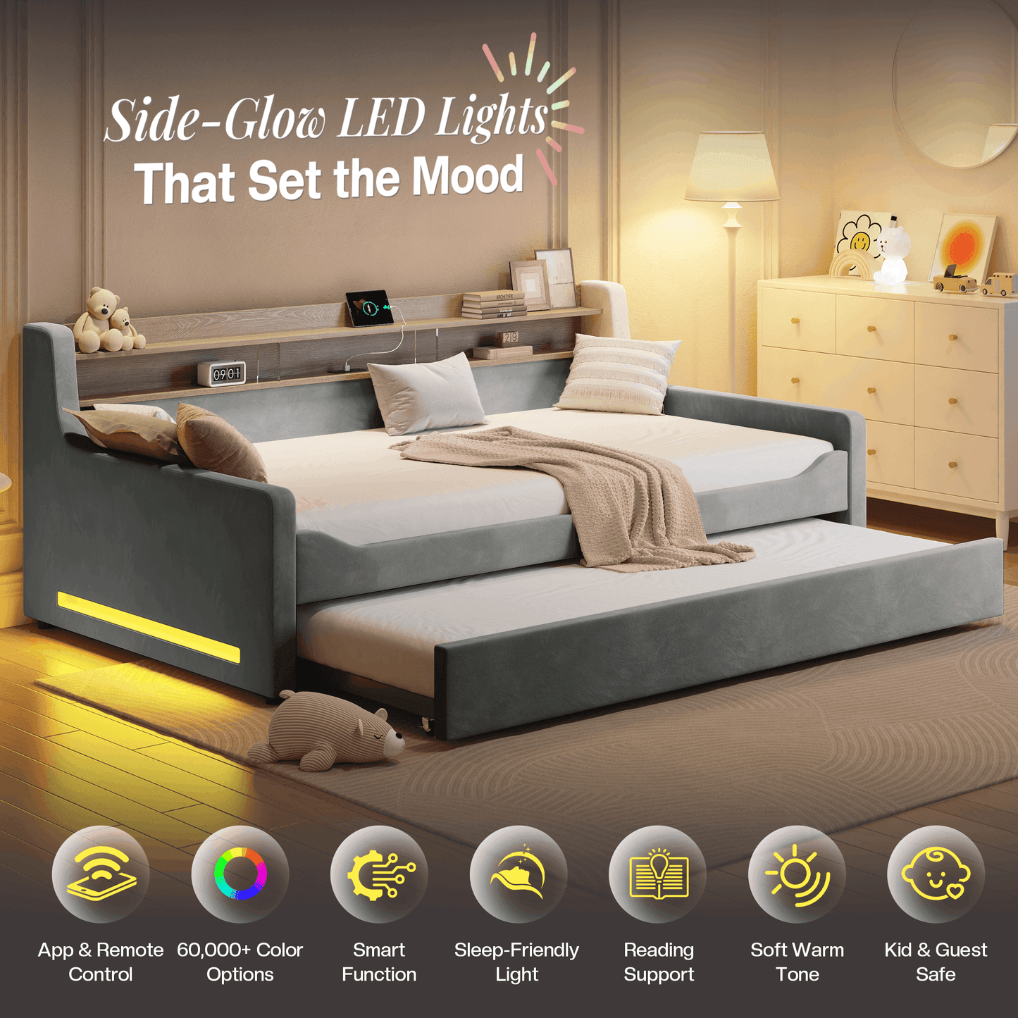 Bouff Bed Frame - Gray