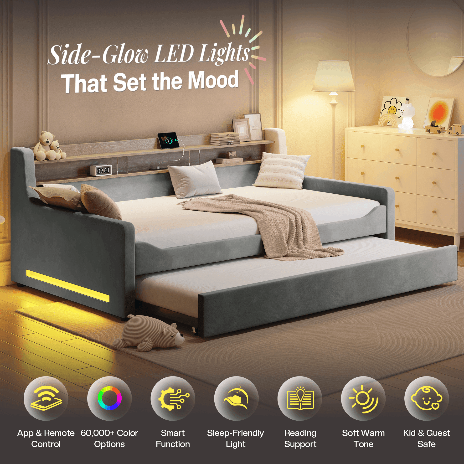 Bouff Bed Frame - Gray