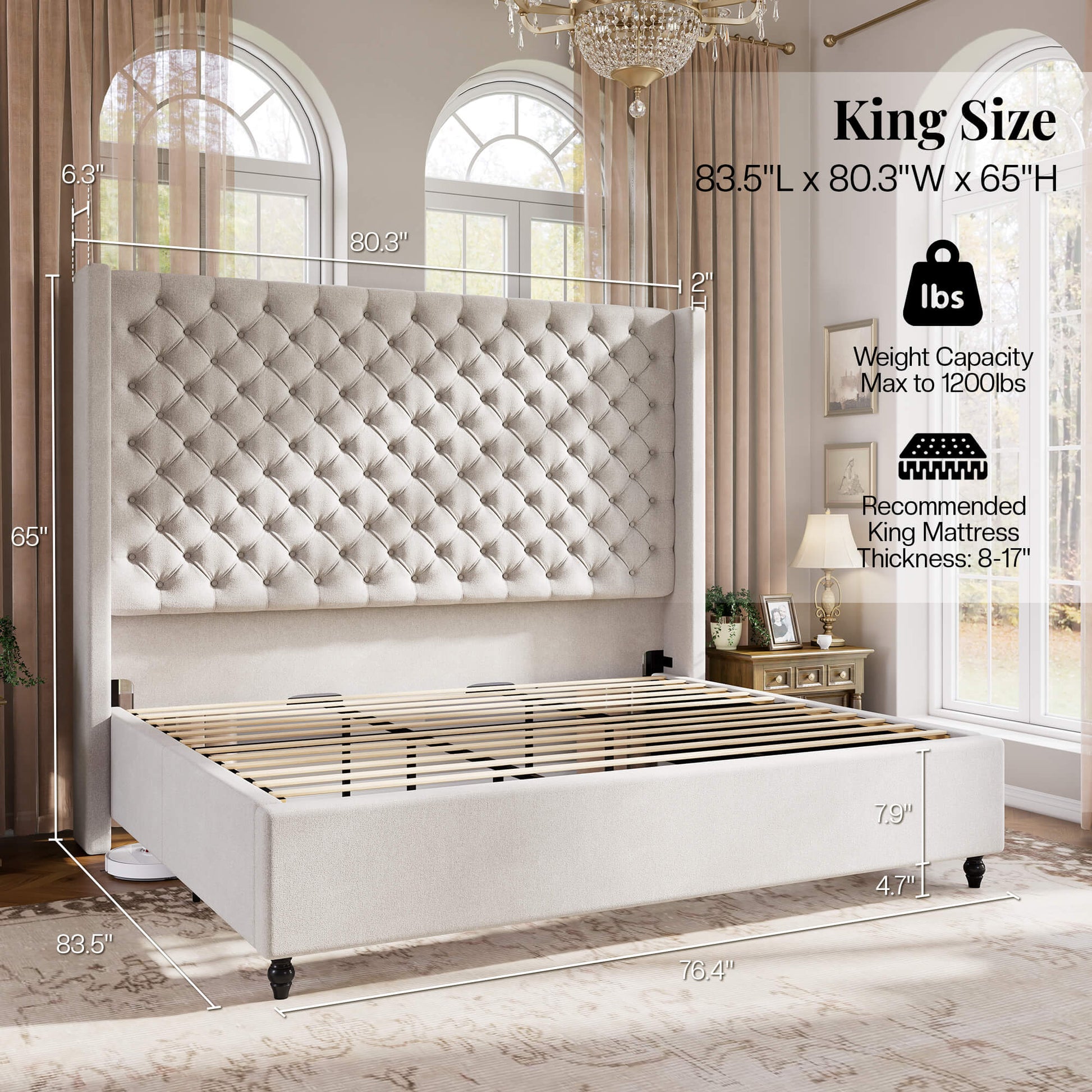 Cush Bed Frame - CK-ASHW