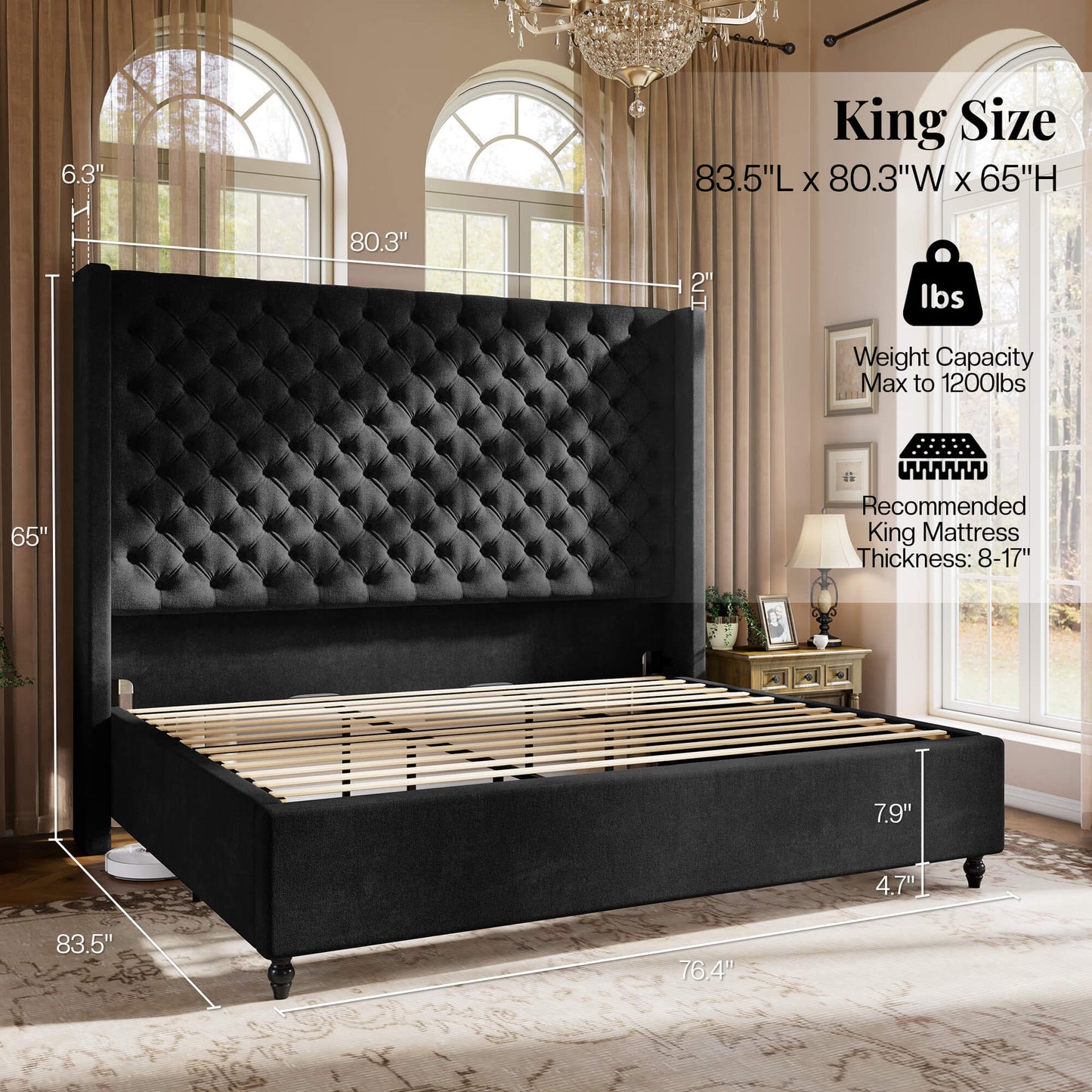 Cush Bed Frame - K-BLACK