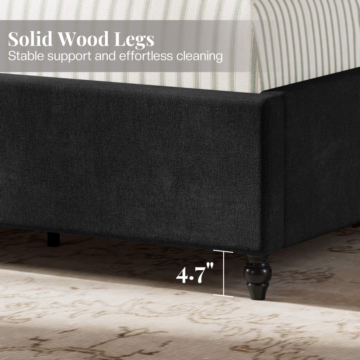 Cush Bed Frame - Q-BLACK