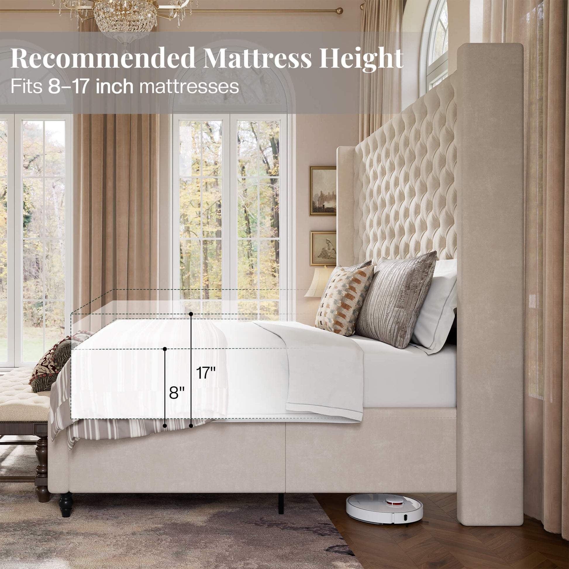 Cush Bed Frame - CK-CREAM