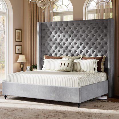 Cush Bed Frame - Q-GREY