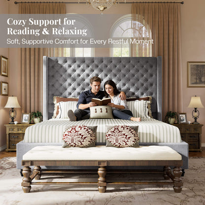 Cush Bed Frame - Q-GREY