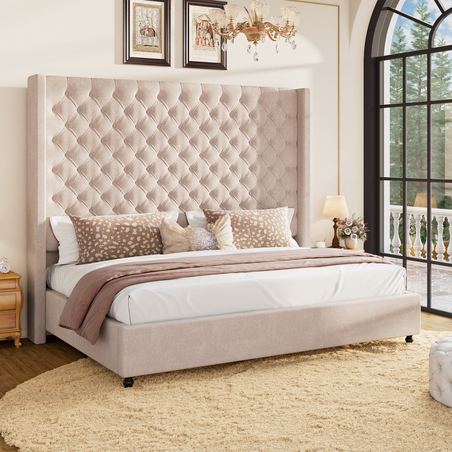 Cush Bed Frame - Cream