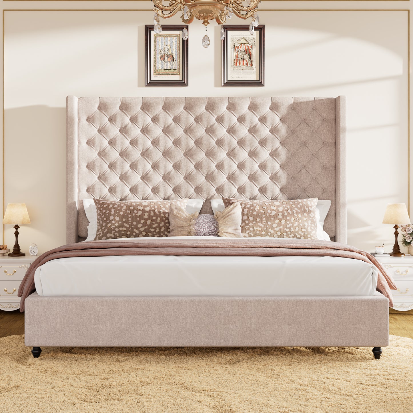 Cush Bed Frame - Cream