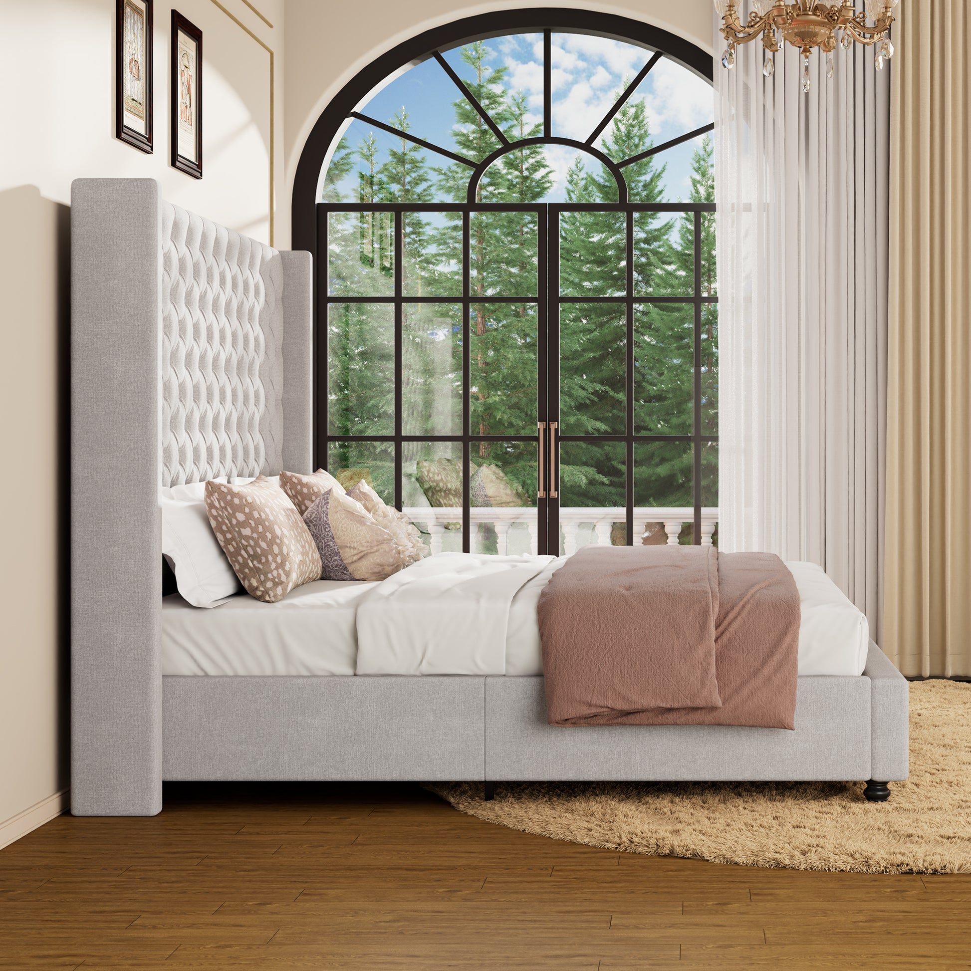 Cush Bed Frame - Ash White