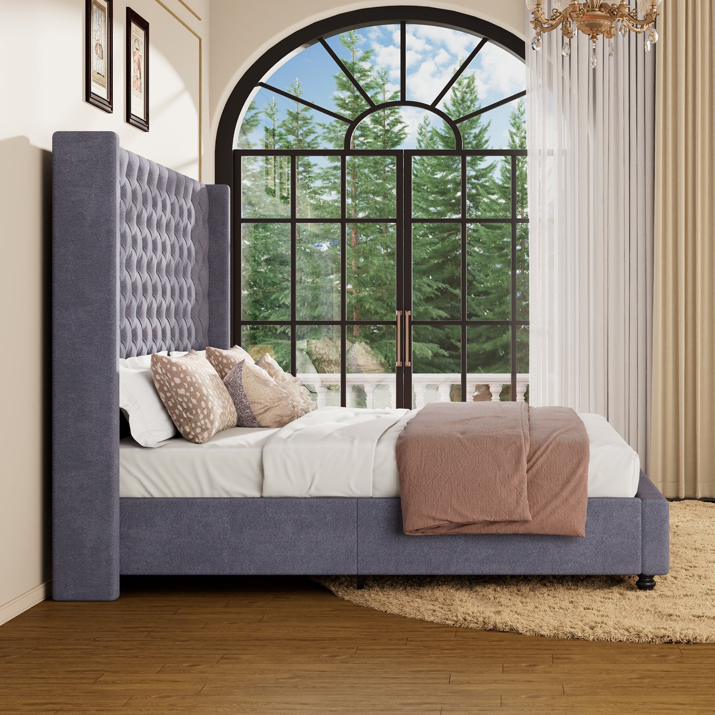 Cush Bed Frame - Grey
