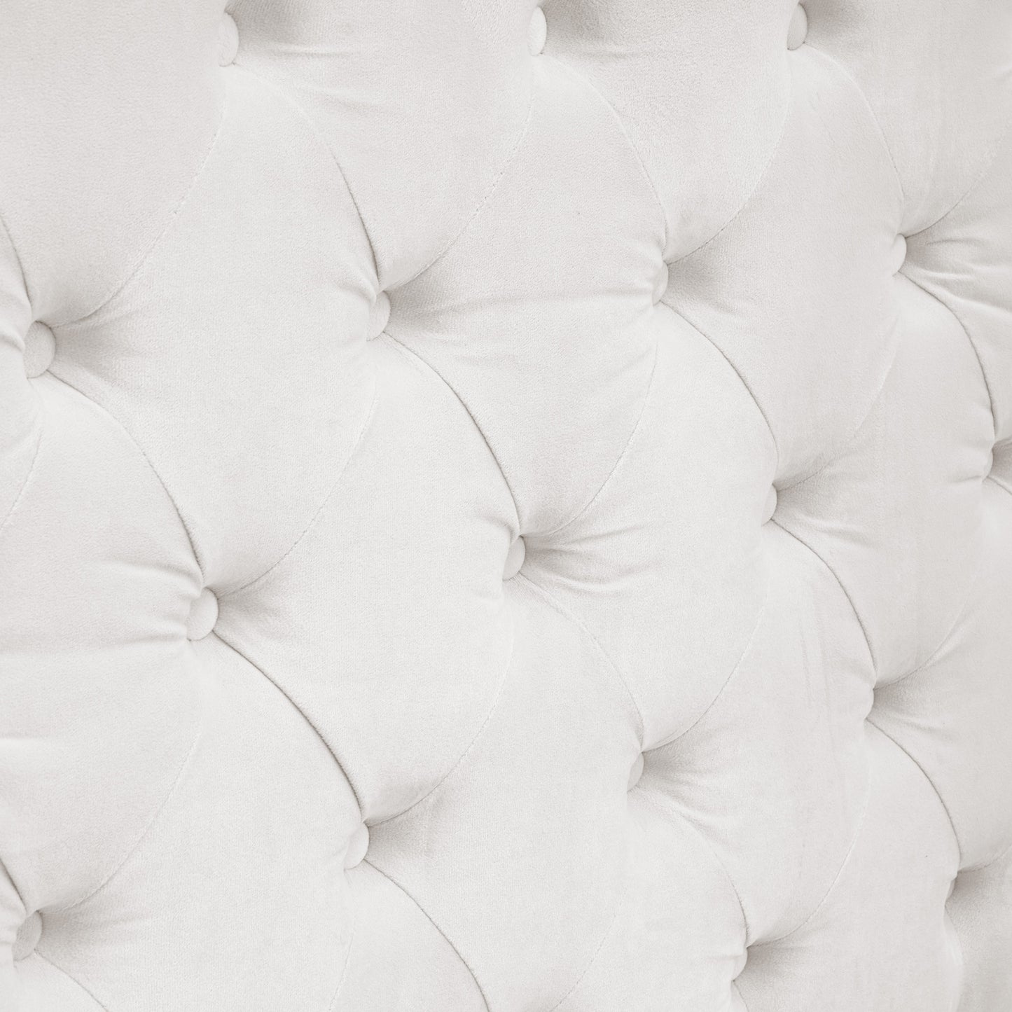 Swoon Velvet Canopy Bed Frame Amerlife Cream / King