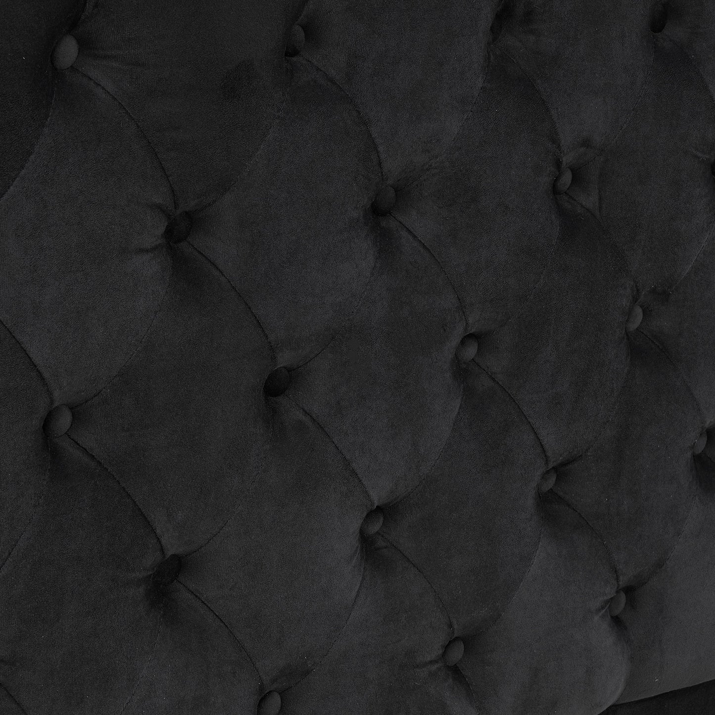 Swoon Velvet Canopy Bed Frame Amerlife Black / King