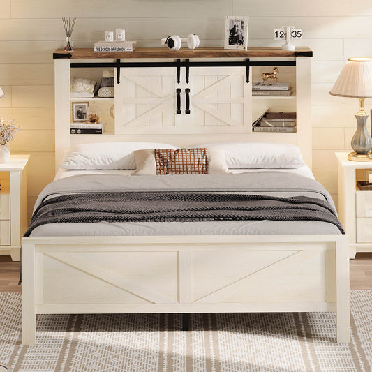 Alderman Bed Frame Amerlife- FWhite