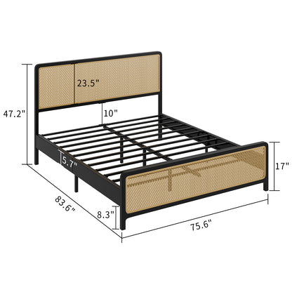Rivola Metal LED Bed