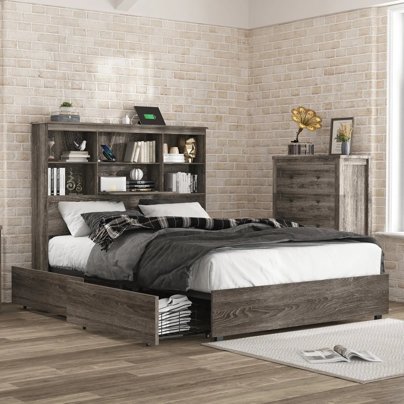 King Size Bed Frame with Drawers: Storage Solution for Modern Bedrooms ...