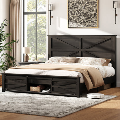 Barrow Bed Frame - Full / Black