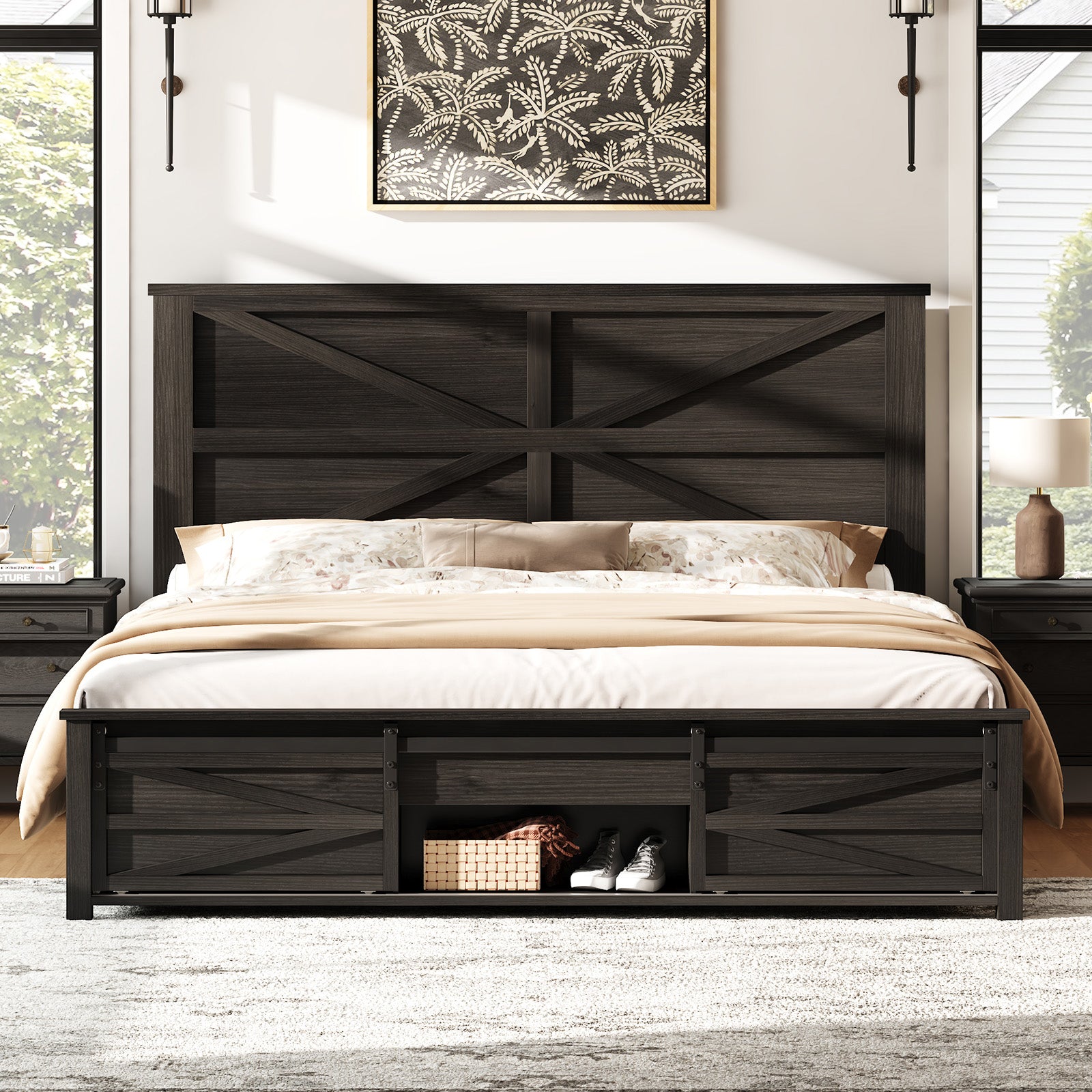 Barrow Bed Frame - Full / Black