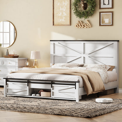 Barrow Bed Frame - Full / White