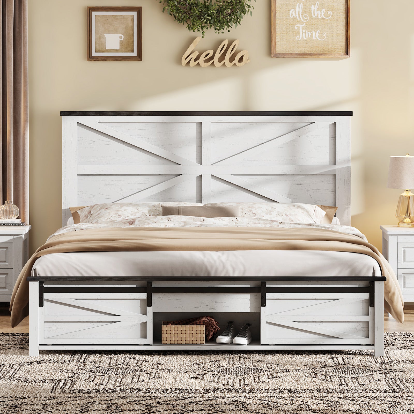 Barrow Bed Frame - Full / White