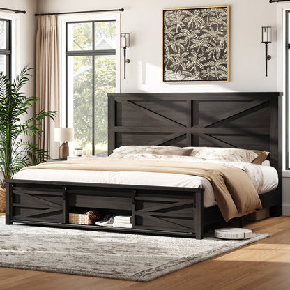 Barrow Bed Frame - King / Black