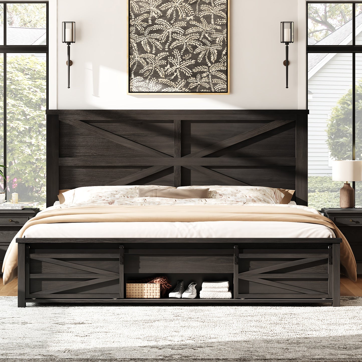 Barrow Bed Frame - King / Black