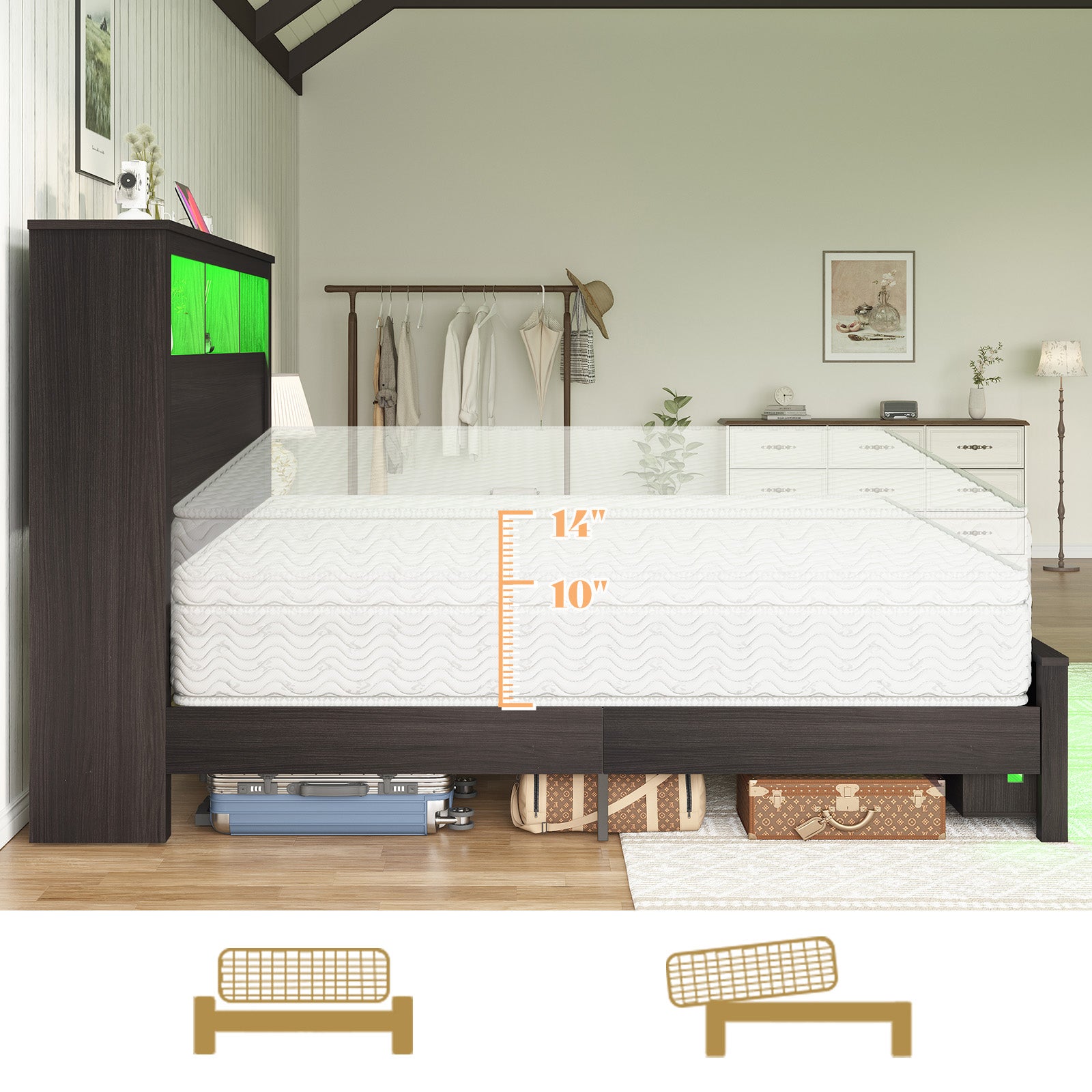 Larkin Storage Bed Frame - Full / Black