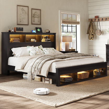 Larkin Storage Bed Frame - King / Black