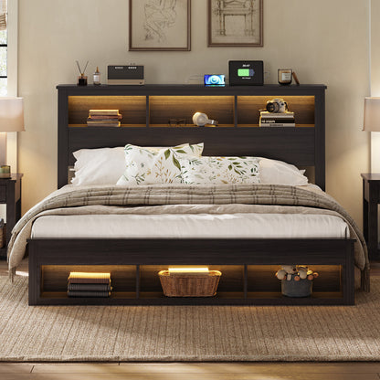 Larkin Storage Bed Frame - King / Black