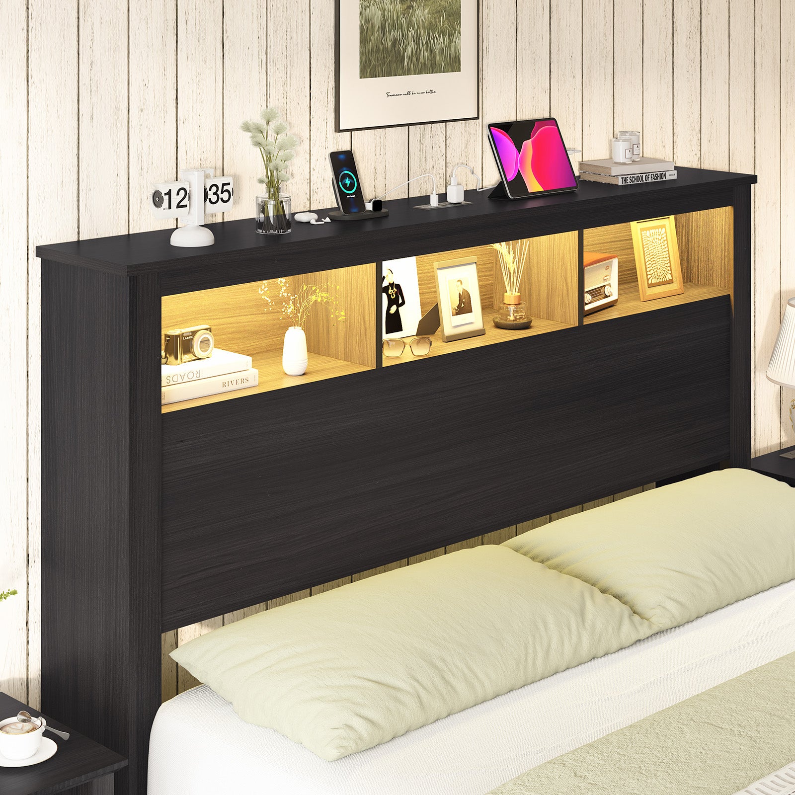 Larkin Storage Bed Frame - Queen / Black