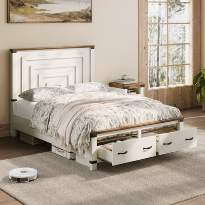 Quin Bed Frame Farmhouse Storage Bed