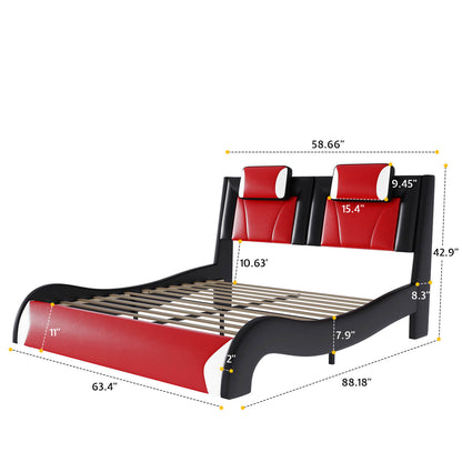 Dominic Racing-Car Bed Frame - BUB023-F-Red - Amerlife