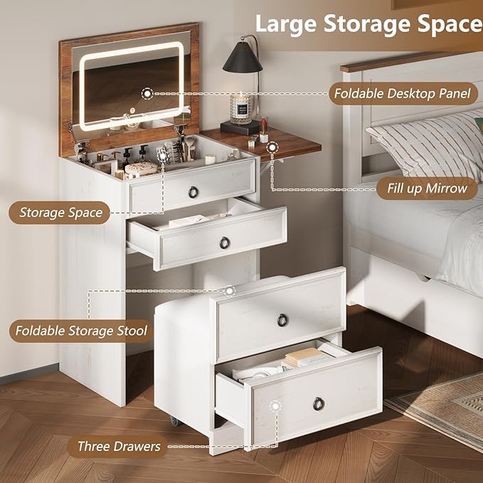 Eyre 3 in 1 Makeup Vanity