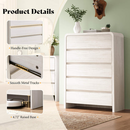 Garyon Modern Bedroom Furniture Set -5+2White