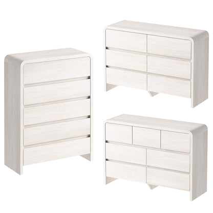 Garyon Modern Bedroom Furniture Set -5+6+7White