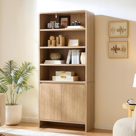 Arcova 71" Tall Bookshelf Amerlife Nature Oak