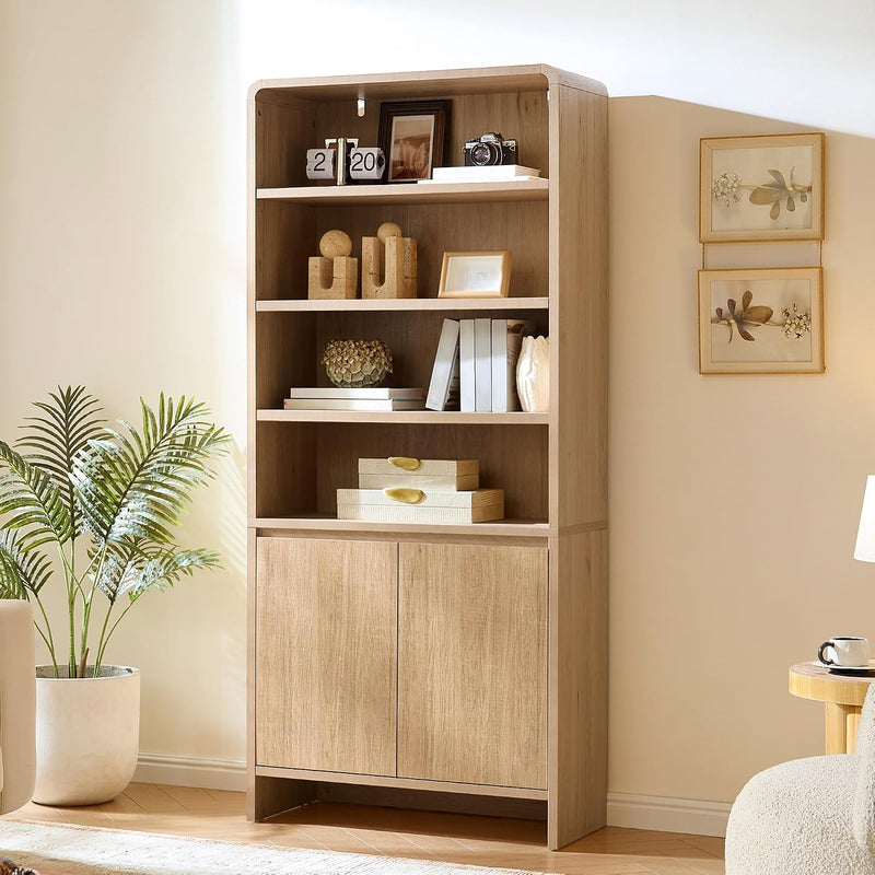 Arcova 71" Tall Bookshelf Amerlife Nature Oak