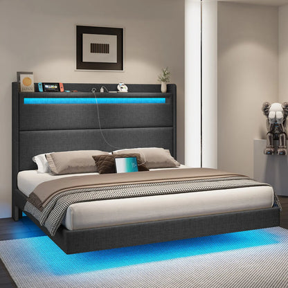 Borgia Full Bed Frame Dark Grey